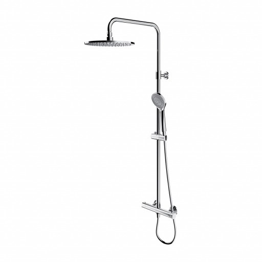 Sistema de ducha con termostato Omnires Y, cromado (Y1244LUXLCR)