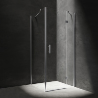 Cabina de ducha Omnires Marina 100x120cm cristal de seguridad, cromo (MH1012CRTR)