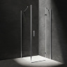 Cabina de ducha Omnires Marina 100x120cm cristal de seguridad, cromo (MH1012CRTR)