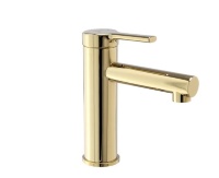 Mezclador de lavabo Rea Pixel dorado (REA-B2018)