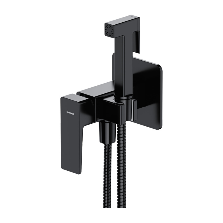Set de higiene Omnires Parma negro mate (SYSPMBI2BL)