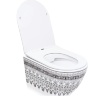 Asiento de inodoro Re Arte duroplast de caída lenta (REA-C5000)