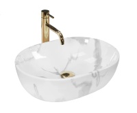 Lavabo Rea Amelia 34,5x48 mármol brillo (REA-U8001)