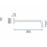concealed shower set Rea Lungo white with thermostat (REA-P6614)