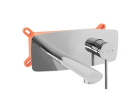 Mezclador de lavabo Rea Oval cromado, montaje empotrado (REA-B5124)