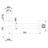 Omnires graphite washbasin siphon (A186GR)