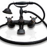 Bath and shower mixer Rea Retro black (REA-B0224)