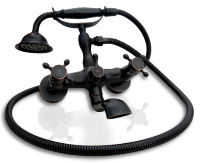 Mezclador de baño y ducha Rea Retro negro (REA-B0224)