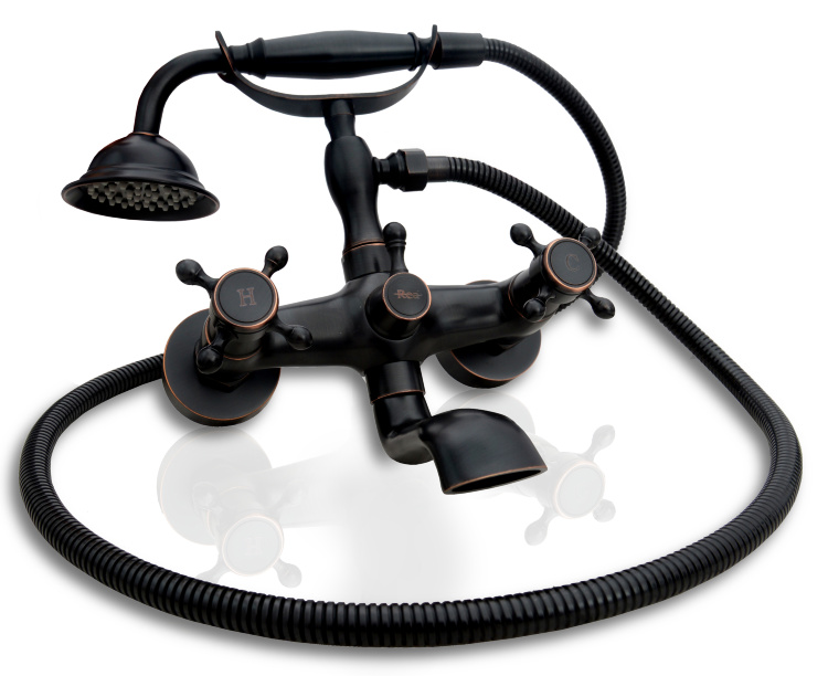 Bath and shower mixer Rea Retro black (REA-B0224)