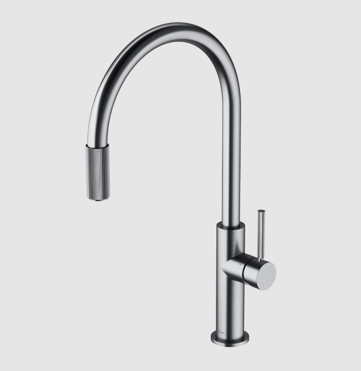 Grifo de cocina Omnires Switch con filtro de agua, níquel (SW9057NI)