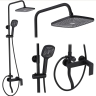 shower system Rea Storm black matte (REA-P9532)