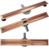 Desagüe Rea Neox Slim Pro cobre cepillado 100 (REA-G4809)