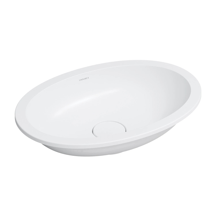 умывальник Omnires Shell 48х31 matt white (SHELL480UPBM)