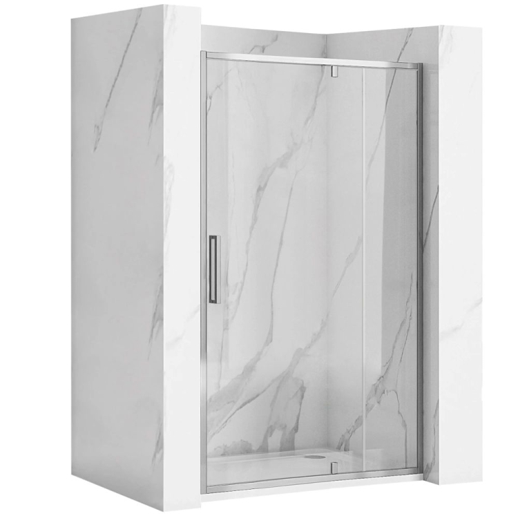 душевая дверь Rea Rapid Swing 120x195 безопасное стекло, прозрачное, chrome (REA-K5456)