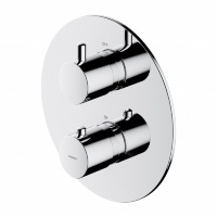 Mezclador empotrado para baño y ducha con termostato Omnires Y cromado (Y1236ROCR)
