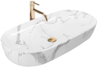 Lavabo Rea Cleo 81 41x81 mármol brillante (REA-U8403)