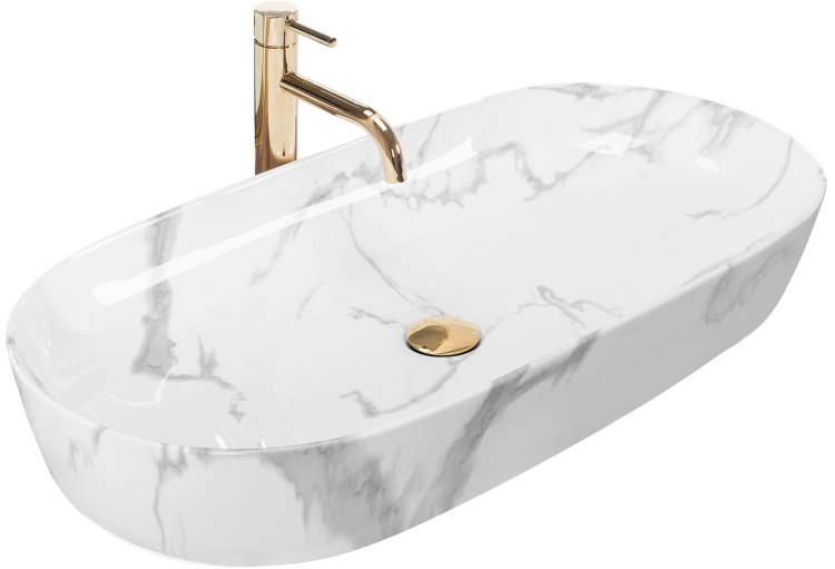 Lavabo Rea Cleo 81 41x81 mármol brillante (REA-U8403)