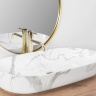 Lavabo Rea Cleo 81 41x81 mármol brillante (REA-U8403)