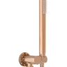 Conjunto de ducha empotrado Rea Lungo oro rosa con termostato (REA-P6613)