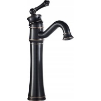 Mezclador de lavabo Rea Vintage negro alto (REA-B0227)