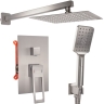 Conjunto de ducha empotrado Rea Parker Nikel (REA-P9142)