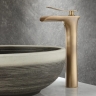 Mezclador de lavabo Rea Laguna oro antiguo cepillado, alto (REA-B8120)