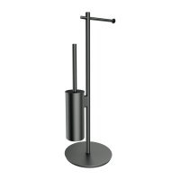 Escobilla de baño con portarrollos Omnires Modern Project grafito (MP60810GR)