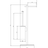 Toilet Brush with Toilet Paper Holder Omnires Modern Project graphite (MP60810GR)