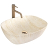умывальник Rea Freja 39,5x51 travertine matt (REA-U6689)