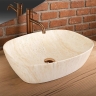 умывальник Rea Freja 39,5x51 travertine matt (REA-U6689)