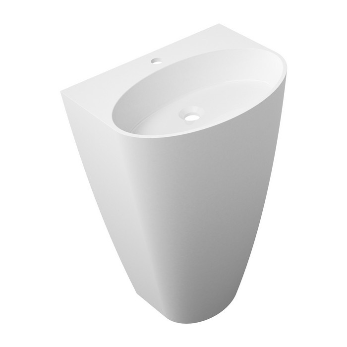 Lavabo Omnires Siena 43x55 de pie, blanco (SIENAUWBP)