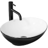 Lavabo Rea Sofia 41x34,5 negro/blanco (REA-U8749)