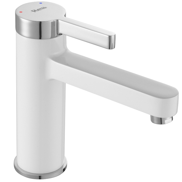 Mezclador de lavabo Rea Polo blanco/cromo (REA-B9941)