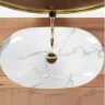 washbasin Rea Royal 36x60,5 marmo shiny (REA-U8009)