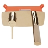 Mezclador de lavabo Rea Oval dorado, montaje empotrado (REA-B5125)