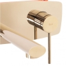 Mezclador de lavabo Rea Oval dorado, montaje empotrado (REA-B5125)
