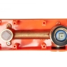 Mezclador de lavabo Rea Oval dorado, montaje empotrado (REA-B5125)