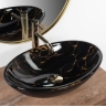 Lavabo Rea Pamela 33x53 mármol negro brillo (REA-U5067)