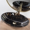 Lavabo Rea Pamela 33x53 mármol negro brillo (REA-U5067)