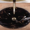 Lavabo Rea Pamela 33x53 mármol negro brillo (REA-U5067)