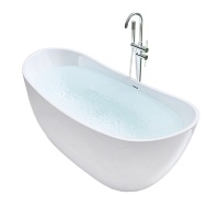 Bañera acrílica Rea Ferrano 170x80 + sifón + tapón clic/clack (REA-W0106)