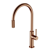 Grifo de cocina Omnires Switch con filtro de agua, cobre cepillado (SW9057-FD1CPB)