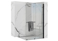 Mampara de ducha Rea Cortis100x200 cristal de seguridad, transparente (REA-K7740)