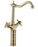 Mezclador de lavabo Rea Rustico oro antiguo (REA-B5521)