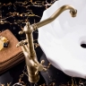 Mezclador de lavabo Rea Rustico oro antiguo (REA-B5521)