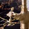 Mezclador de lavabo Rea Rustico oro antiguo (REA-B5521)