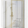 душевая стенка Rea Rapid 80х195 безопасное стекло, прозрачное, gold brush (REA-K4704)