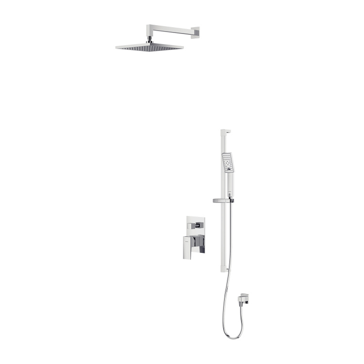 Sistema de ducha empotrado Omnires Fresh cromado (SYSFR11CR)
