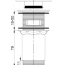 Omnires click-clack chrome bottom valve (P706CR)
