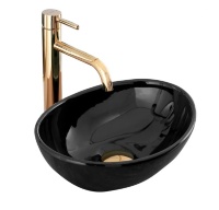 Lavabo Rea Sofia 27x35 mini negro (REA-U8013)